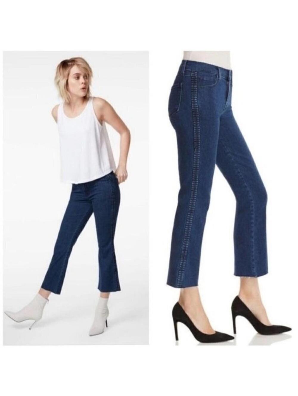 J Brand Selena Crop Bootcut Dark Wash Jeans in Caspian 27